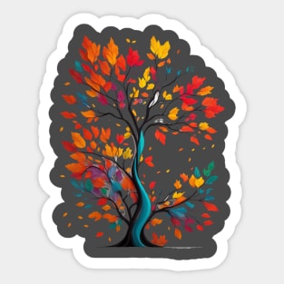 coloful tree Sticker